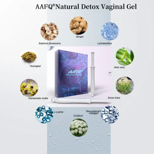 AAFQ® Natural Detox Vaginal Gel effectively alleviates gynecological health issues. Feel confident and comfortable in your skin!