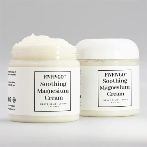 Fivfivgo™ Soothing Magnesium Cream alleviates discomfort and provides instant relief by penetrating deep into the skin for a soothing experience you can trust.