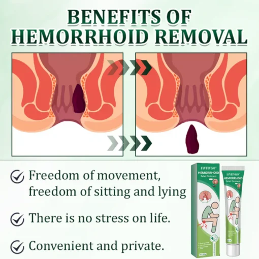 Fivfivgo™ Hemorrhoid Relief Ointment uses natural ingredients to provide targeted relief and prevent future anal issues.