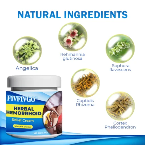 Fivfivgo™ Herbal Hemorrhoid Relief Cream is your solution for rapid relief from discomfort, helping restore your daily comfort within a week.