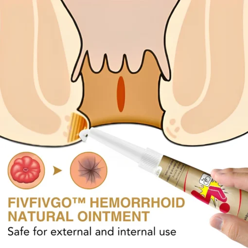 Say goodbye to itching and discomfort with Fivfivgo™ Hemorrhoid Natural Ointment. Its soothing natural formula provides the relief you need.