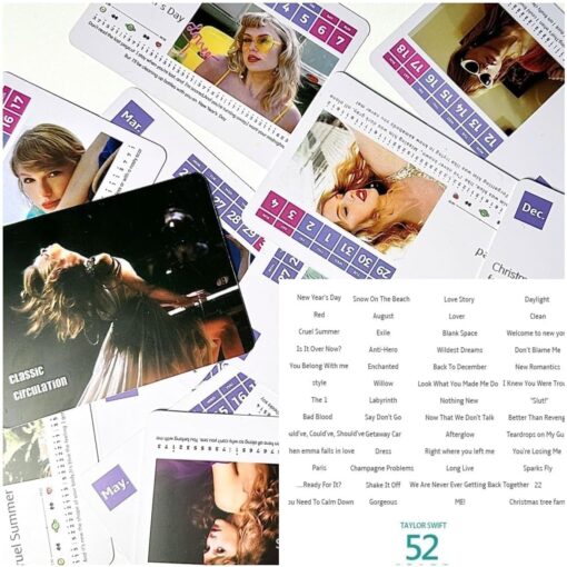 2025 Piano Calendar: Durable desk calendar with vibrant PVC cards and easy-to-clean design.