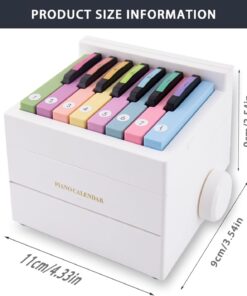 2025 Piano Calendar: A stylish and functional desk calendar with a mini piano design.