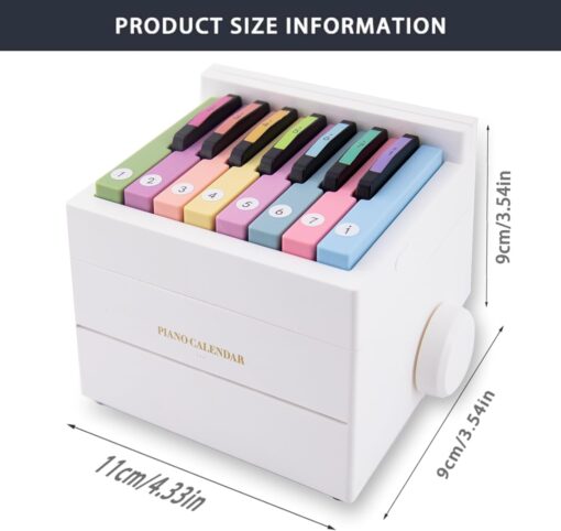 2025 Piano Calendar: A stylish and functional desk calendar with a mini piano design.