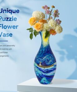 Enjoy hours of fun assembling the 3D Puzzle Vase, perfect for flower displays.