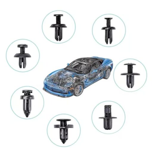 725Pcs Car Retainer Clips & Fastener Remover includes a tool for easy fastener removal in confined spaces.