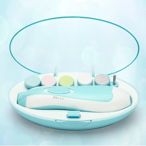 Baby Electric Nail Clippers offer LED lighting and a quiet motor for nighttime use.