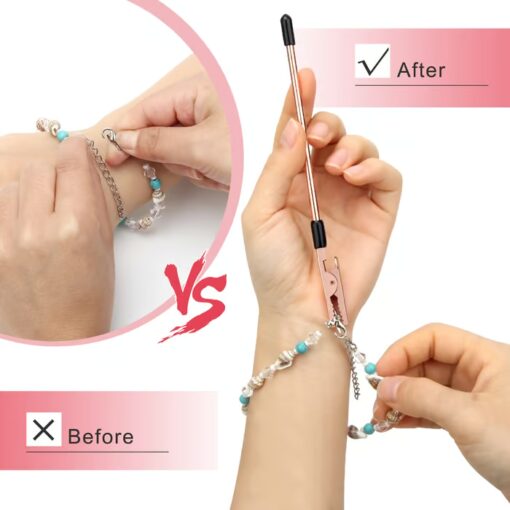 Fasten your bracelets and necklaces independently with the Bracelet Clasp Helper Tool.