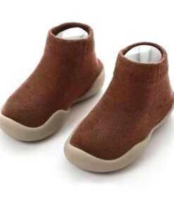 Childrens Sock Shoes – Non-slip rubber sole for safety and stability while walking.