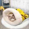 Cozy Cat Sleeping Bag offers a safe, cozy space for your pet to nap, rest, and relax in, ideal for both cats and small pets.