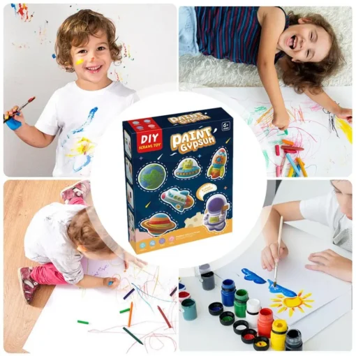 DIY Plaster Painting Kit helps develop your child's creativity and imagination.