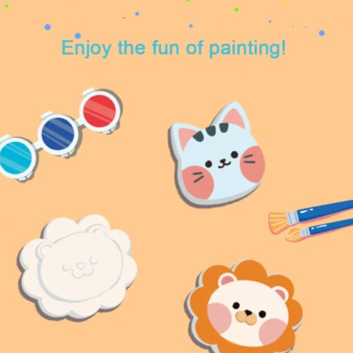 DIY Plaster Painting Kit lets kids enjoy hands-on art creation.