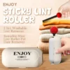 The Reusable Sticky Roller leaves no sticky residue while removing lint and hair.