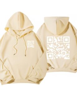 Funny FU QR Code Hoodie for those who love humor and comfort.