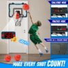 The Indoor Mini Basketball Hoop includes a mini basketball and pump for ready-to-play fun.