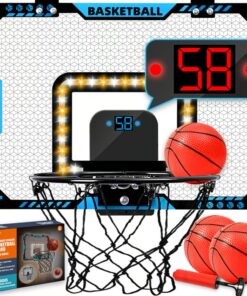 Enjoy hours of fun with the Indoor Mini Basketball Hoop, ideal for kids and adults alike.