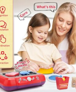 Kits Kitchen Toy Little Chef Cooking Set is made from safe, durable materials, perfect for creative and fun play.