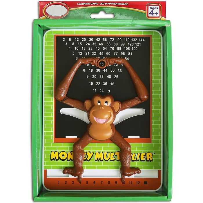 Interactive Monkey Math Toy Calculator engages children in hands-on learning with fun math exercises.