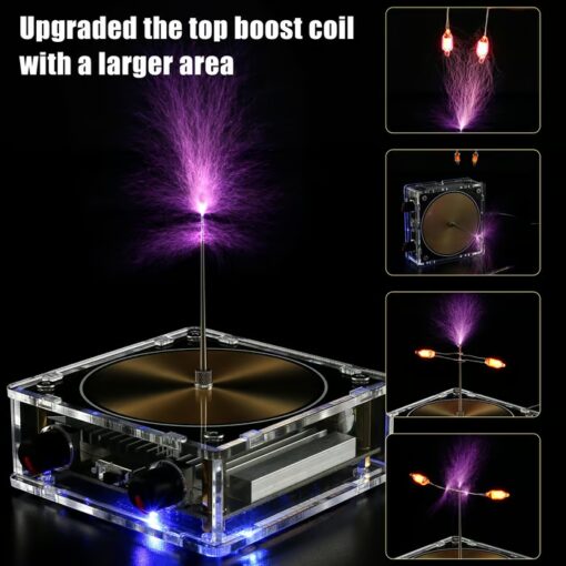 Easy-to-use Musical Tesla Coil generating mesmerizing lightning displays.