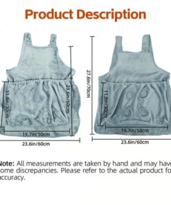 Pet Apron is designed with a spacious pocket and warm fabric to keep your cat cozy.