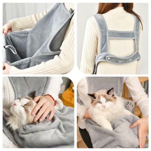 Pet Apron provides comfort and protection for your cat with soft material and an adjustable closure.