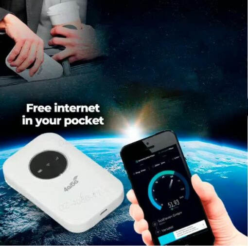 The Pocket WiFi Router provides perfect internet even in remote locations.