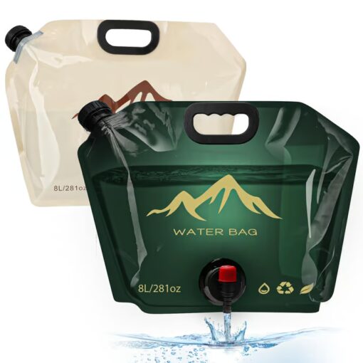 Portable Water Bag: Compact and foldable, it’s the perfect solution for carrying water on your travels.