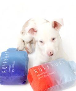 RUFF PUFF Dog Toys - A squeaky toy that brings joy to dogs and pet owners alike, built to withstand rough play.