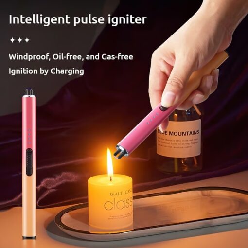 Rechargeable Pulse Lighter – High safety standards with built-in child protection features.