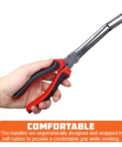 Comfortable Spark Plug Pliers with ergonomic rubber handles for secure grip during use.