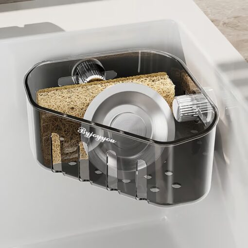 Suction Corner Storage Basket - Perfect solution for space-saving and tidy storage.