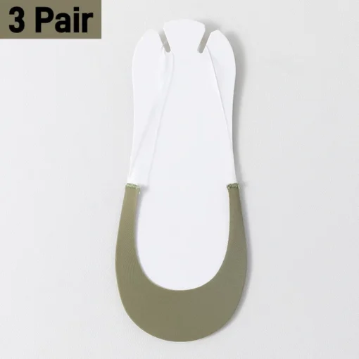 Toe Topper Invisible Socks offer a non-slip fit that stays in place without sliding off.