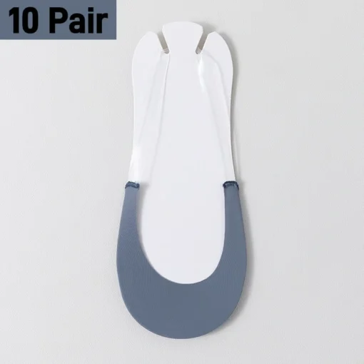 Toe Topper Invisible Socks for a seamless, no-show look with a transparent sling-back design for backless shoes.