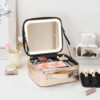 Travel in style with the Travel Makeup Case with LED Mirror.