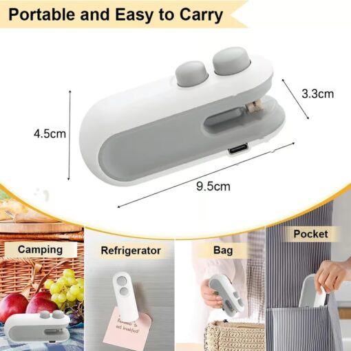 Woyuosn SealEase works with various food storage bags for airtight sealing.