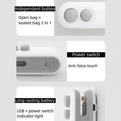 Woyuosn SealEase heats up in just 5 seconds to seal your bags instantly.