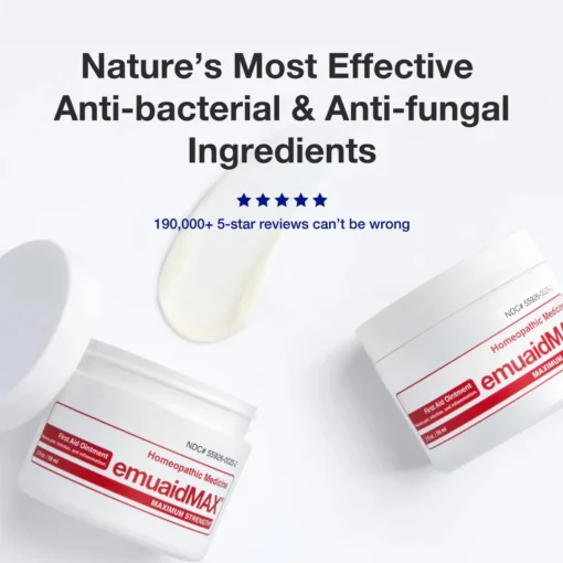 EMUAIDMAX® First Aid Ointment works fast to reduce swelling and irritation from cold sores.