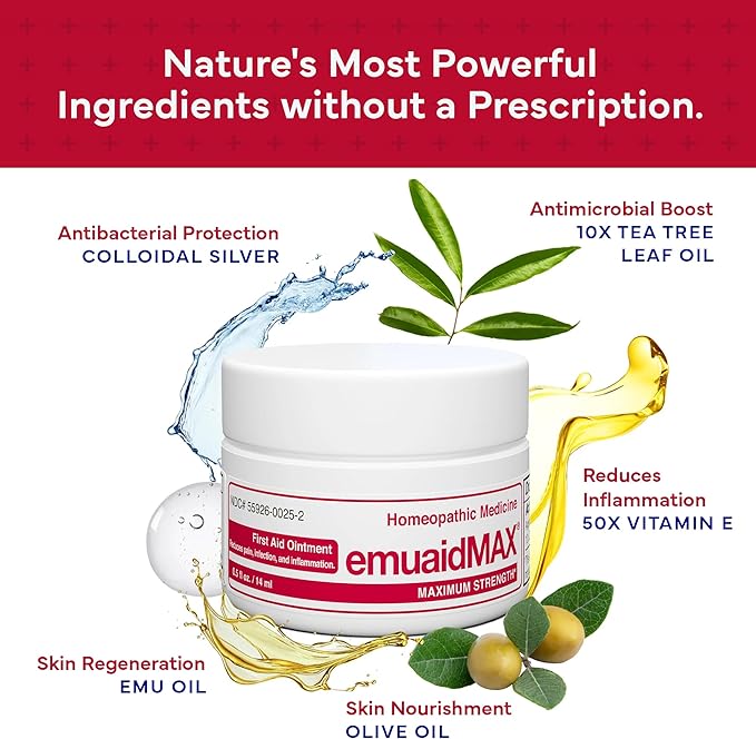 Strengthen the skin barrier with EMUAIDMAX® First Aid Ointment to prevent further irritation.