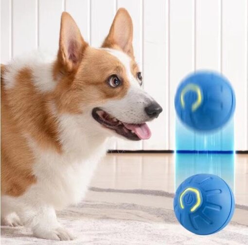 Chewie Viral Bouncing Ball rolls and shakes automatically, capturing your dog's attention for hours.