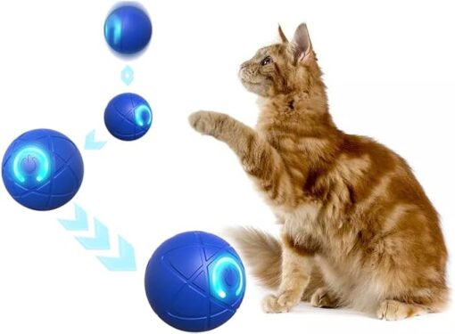 Chewie Viral Bouncing Ball's LED lights make it ideal for nighttime play sessions with your dog.