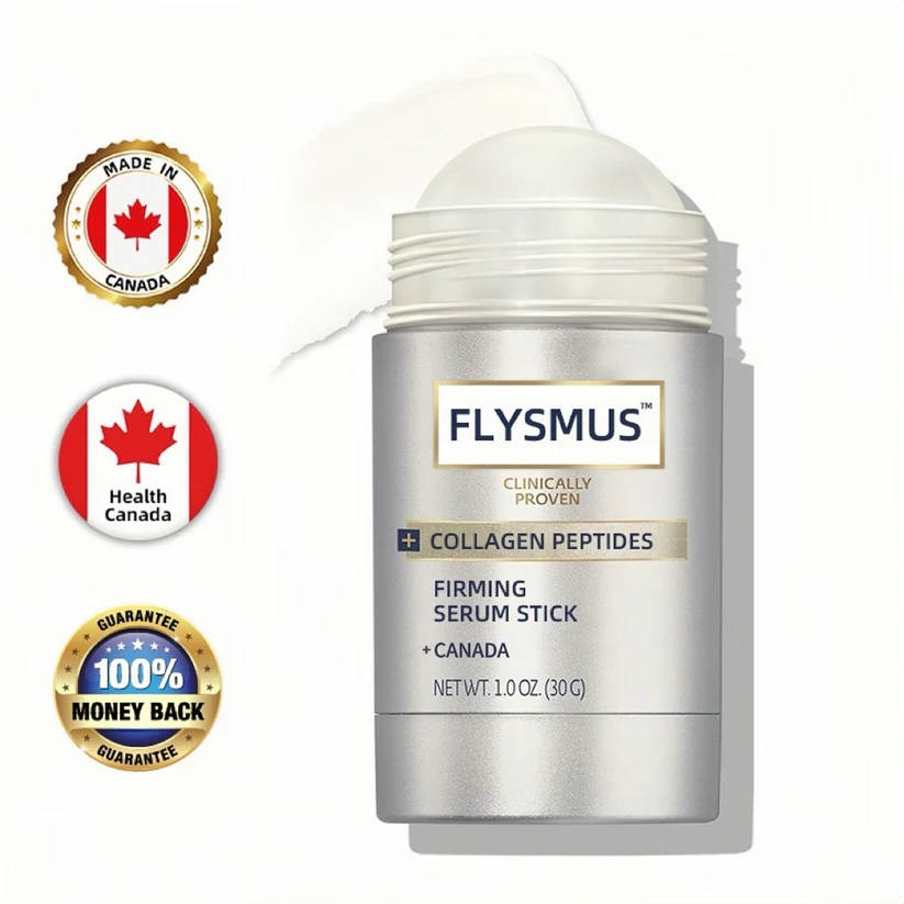 Flysmus™ Collagen Peptides Firming Serum tones the abdomen and arms.