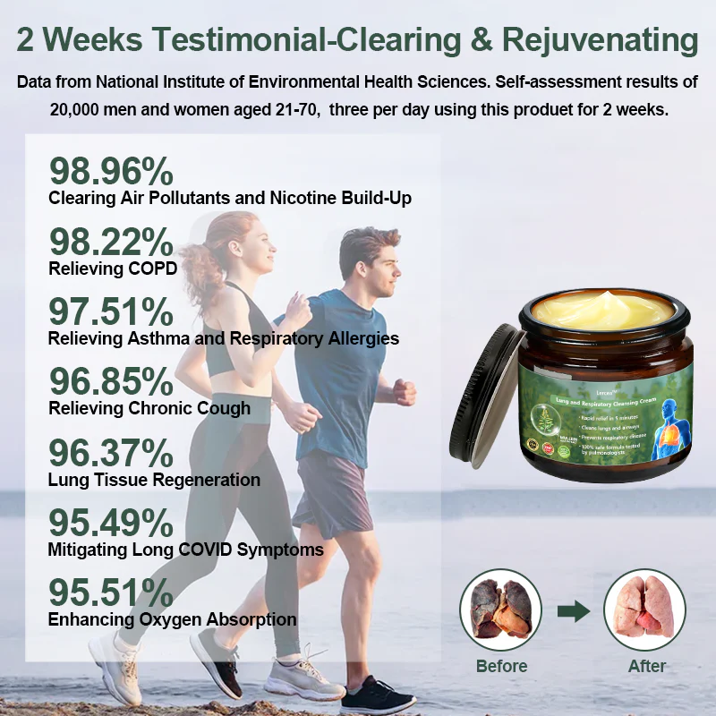 Lercea™ Mullein Clear Lung Repair Cream – Regenerates and strengthens lung tissues.