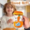 Plush Carrot Juicer Toy: Easy to clean and portable for on-the-go play.