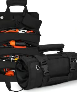 Premium Roll Up Tool Bag, compact and lightweight design for easy portability.