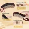 Scalp Sweeping Comb removes buildup without harming the scalp.