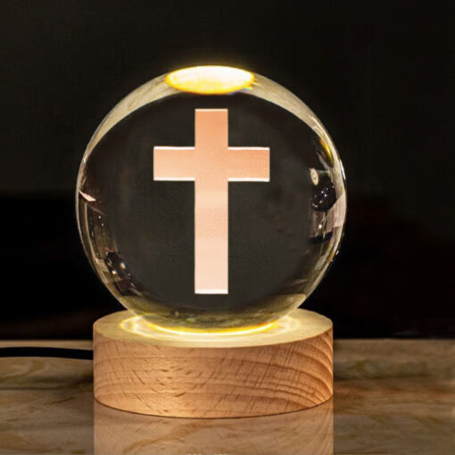 Add divine elegance to your room with the Healing Crystal Lighting Lamp’s K9 crystal ball.