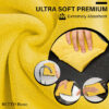 Use the 600 GSM Car Towel for polishing and drying without leaving water spots.
