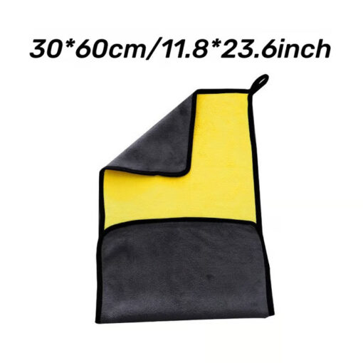 600 GSM Car Towel with dual-sided design for effective cleaning and drying of your car’s surface.