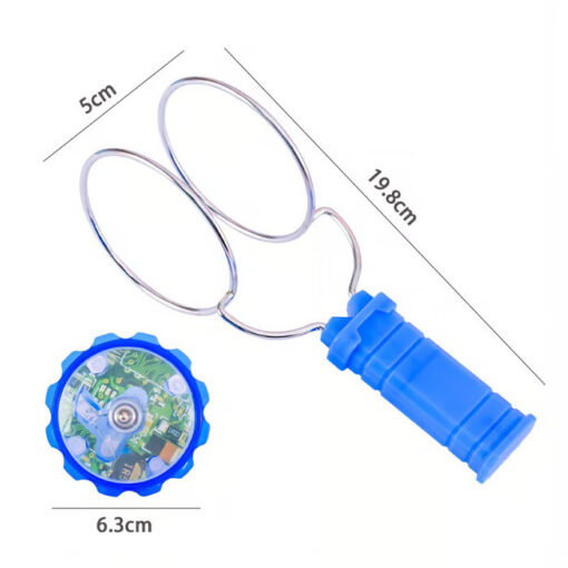 Magnetic Fidget Gyro features LED lights that create a mesmerizing spinning experience.