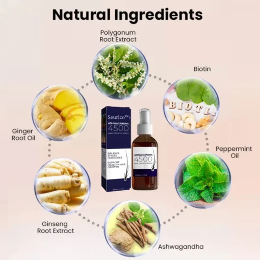 Seurico™ Ashwagandha 4500 Hair Growth Spray